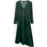 Grüne Langärmelige Next Midi Neckholderkleider aus Jersey für Damen 