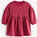 Reduzierte Rote Langärmelige Next Kindersweatkleider mit Glitzer für Babys Größe 74 