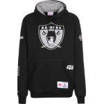 Reduzierte Schwarze Streetwear Mitchell & Ness Oakland Raiders NFL Herrenhoodies & Herrenkapuzenpullover aus Fleece mit Kapuze Größe L 