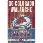 NHL Colorado Avalanche Slogan Wood Sign Holzschild Holz Eishockey Deko 43x28cm