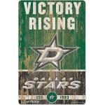 NHL Dallas Stars Victory Rising Slogan Wood Sign Holzschild Holz Eishockey