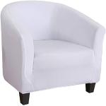 Weiße Sesselhussen aus Stoff maschinenwaschbar 