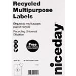 Weiße Niceday Universal-Etiketten & Mehrzweck-Etiketten aus Papier 