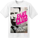 Nicht Besondere - Fight Club Film T-Shirt (S-3XL) Brad Pitt Edward Norton Tyler Durden - Weiß, L