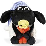 Nici 41470 The Sheep Shaun das Schaf Kuscheltier Timmy mit kleinem Bär, Schnuller und Schlafmütze, 25 cm, Farbe: Weiß/Schwarz