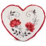 Rote Unifarbene Romantische NICI Love Herzkissen mit Oster-Motiv aus Textil 