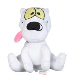 Nickelodeon Rocko's Modern Life Spunky Figure Plush Dog Toy | 9 Inch White Squeaky Dog Toy for All Dogs | Nickelodeon Medium Toys for Dogs, Squeak Dog Toy