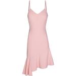 Reduzierte Pinke Unifarbene Casual Ärmellose Nicowa V-Ausschnitt Etuikleider mit Reißverschluss aus Polyester für Damen Größe L 