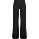 Schwarze Unifarbene Nicowa Marlenehosen aus Polyester für Damen Größe XS 