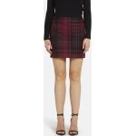 Reduzierte Rote Karo Nicowa Mini High Waist Röcke & Taillenröcke aus Wolle für Damen Größe XS für den für den Herbst 