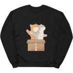 Oversize Titanic Herrensweatshirts mit Tiermotiv aus Fleece 