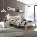 Weiße Moderne Topdesign Rechteckige Französische Doppelbetten aus Massivholz 200x200 
