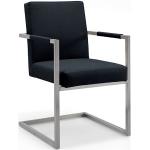 Anthrazitfarbene Moderne Niehoff Freischwinger Stühle aus Polyrattan 