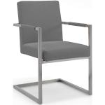 Graue Moderne Niehoff Freischwinger Stühle aus Polyrattan 