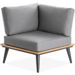 Reduzierte Anthrazitfarbene Moderne Niehoff Loungestühle aus Teak rostfrei 