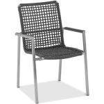 Reduzierte Schwarze Moderne Niehoff Gartenstühle Metall aus Edelstahl stapelbar Breite 50-100cm, Höhe 50-100cm, Tiefe 50-100cm 