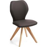 Niehoff Sitzmöbel Colorado Trend-Line Design-Stuhl Gestell Wildeiche - Leder Napoli mocca