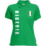 Nigeria Damen Trikot Fanshirt Polo-Shirt WM 2018 Name Nummer