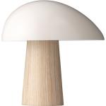 Silberne Ovale Designer Tischlampen aus Massivholz 