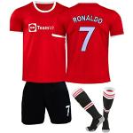 NIHMEX Ronaldo Man Red #7 Kinder Trikot Fußball Ne