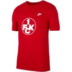 Rote Kurzärmelige 1. FC Kaiserslautern T-Shirts aus Baumwolle 