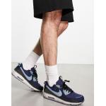 Reduzierte Marineblaue Nike Low Sneaker mit Schnürsenkel aus Stoff für Herren Größe 39 