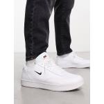 Reduzierte Weiße Nike Low Sneaker mit Schnürsenkel aus Leder für Herren Größe 40,5 