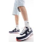 Marineblaue Nike Low Sneaker mit Schnürsenkel aus Leder für Herren Größe 45,5 