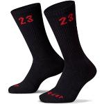 Nike 3er-Pack Air Jordan Essential Herren Crew Socken Größe M (6-8), Schwarz, Medium, Schwarz, M