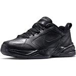 Schwarze Nike Air Monarch IV Outdoor Schuhe aus Leder leicht für Herren Größe 43 