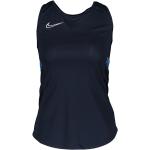 Blaue Nike Academy Tank-Tops für Damen Größe S für den für den Sommer 