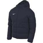 Blaue Nike Academy Herbstjacken mit Reißverschluss aus Polyester mit Kapuze Größe M für den für den Herbst 