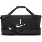 Schwarze Nike Academy Herrensporttaschen mit Reißverschluss 