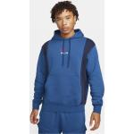 Blaue Color Blocking Nike Herrenhoodies & Herrenkapuzenpullover aus Fleece mit Kapuze Größe S 
