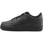 Schwarze Nike Air Force 1 '07 Sneaker & Turnschuhe aus Leder Größe 47,5 