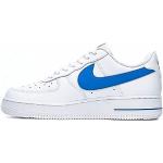 Blaue Nike Air Force 1 '07 Herrenhalbschuhe mit Schnürsenkel Größe 42,5 