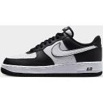 Schwarze Nike Air Force 1 Low Sneaker aus Leder für Herren Größe 44 