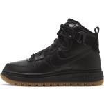 Schwarze Nike Air Force 1 Utility High Top Sneaker & Sneaker Boots mit Riemchen aus Leder für Damen Größe 36,5 für den für den Winter 