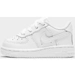 Weiße Nike Air Force 1 Low Sneaker aus Leder stoßdämpfend für Kinder Größe 19,5 
