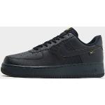 Schwarze Nike Air Force 1 Low Sneaker aus Leder für Herren Größe 45 