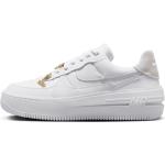Weiße Nike Air Force 1 Low Sneaker aus Veloursleder für Damen Größe 41 
