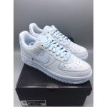 Blaue Nike Air Force 1 Low Premium Low Sneaker aus Leder für Damen 