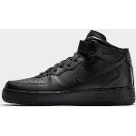 Schwarze Nike Air Force 1 Mid '07 High Top Sneaker & Sneaker Boots mit Klettverschluss aus Leder für Herren Größe 40 