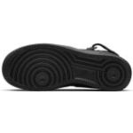 Schwarze Nike Air Force 1 Mid Damenschuhe aus Textil Größe 37,5 