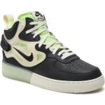 Schwarze Nike Air Force 1 Mid React High Top Sneaker & Sneaker Boots für Herren 