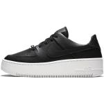 Schwarze Nike Air Force 1 Sage Low Sneaker aus Leder für Damen Größe 36,5 