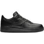 Schwarze Elegante Nike Air Force 1 Herrensneaker & Herrenturnschuhe aus Leder Größe 45 