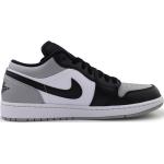 Graue Nike Air Jordan 1 Low Sneaker aus Leder für Herren Größe 48 