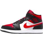 Rote Nike Air Jordan 1 Basketballschuhe aus Leder atmungsaktiv für Kinder Größe 38,5 