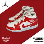 Rote Nike Air Jordan 1 High Top Sneaker & Sneaker Boots aus Leder für Damen Größe 39 